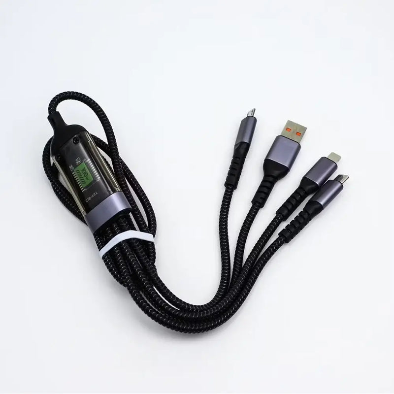 Faster – D5-3in1 (100cm Fast Charging Cable)
