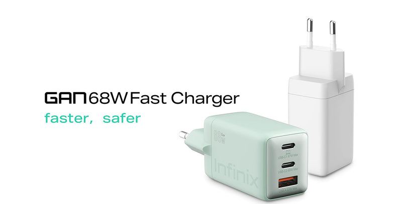 INFINIX HOT XDC95 Fast Charger – 68W Ultra Fast Charging