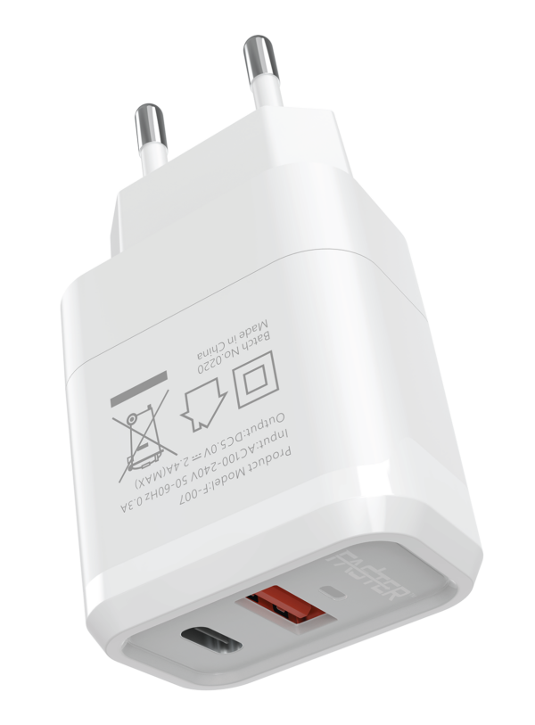 Faster – FC-950 (20W Dual Port QC+PD Charger)