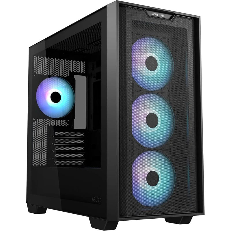 ASUS A21 Plus ARGB microATX PC Case – black