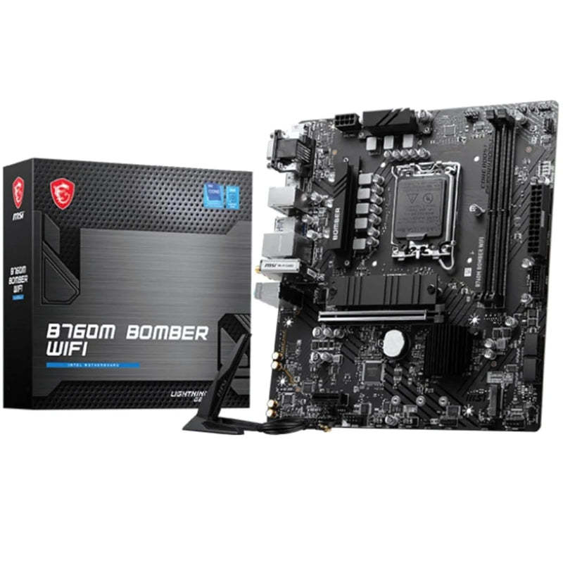 MSI B760M Bomber WiFi DDR5 Micro-ATX Motherboard