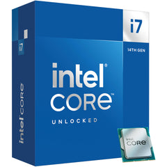 Intel Core i7-14700K 14th Gen (Turbo 5.6 GHz) 20-Cores (8 P-Cores + 12 E-Cores) – Unlocked LGA 1700 with Integrated Graphics Desktop Processor