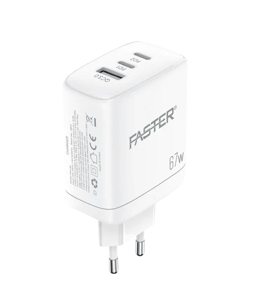 Faster – FC-67W (Qualcomm Chipset Fast Charger)