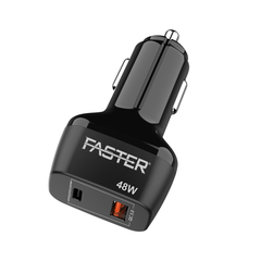 Faster – PD-C8 (48W Dual Port Car Charger)