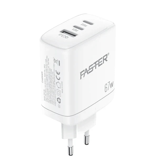 Faster – V300 (Dual Port Smart Charger – New Arrival)