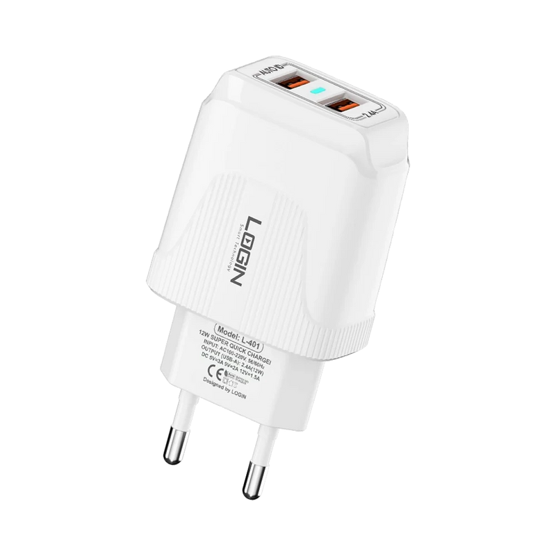 LOGIN CHARGERS L-401 with Type-C Cable