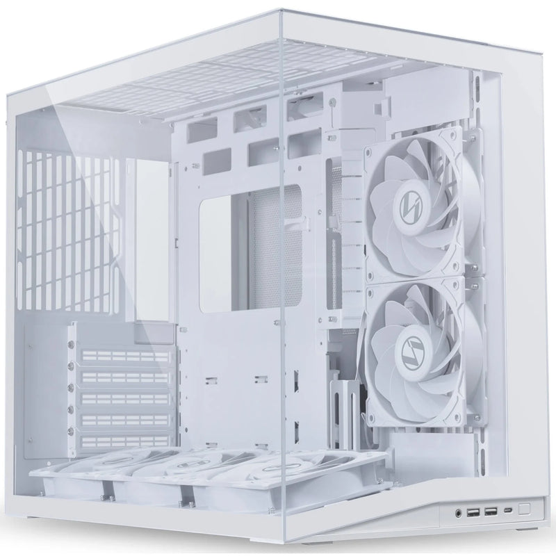 LIAN LI O11D MINI V2 Flow Compact ATX Mid-Tower Airflow Computer Case – White
