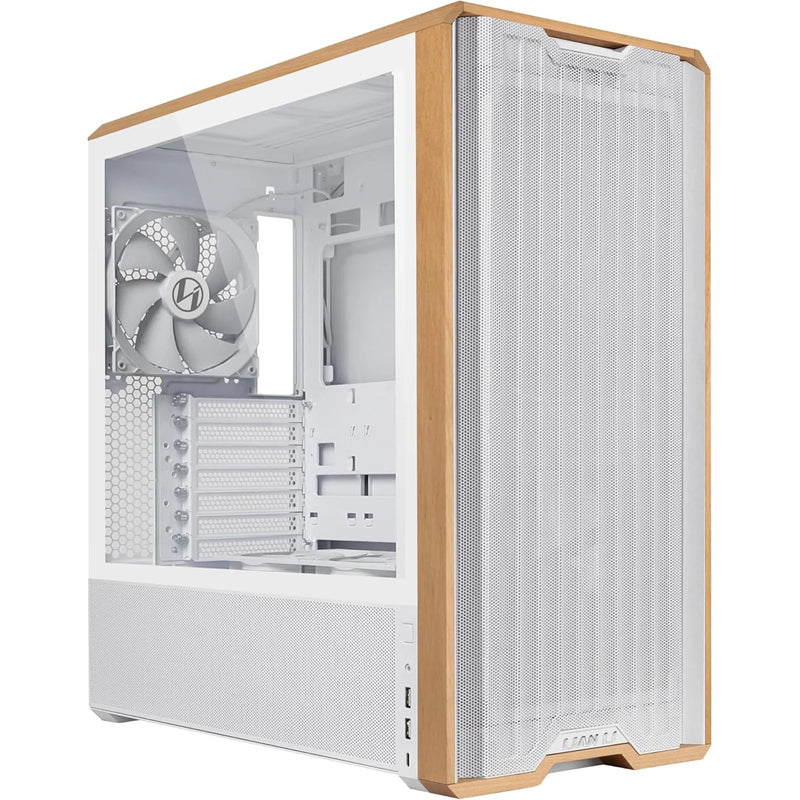 Lian Li Lancool 217 Tempered Glass ATX Mid Tower Gaming Case – White