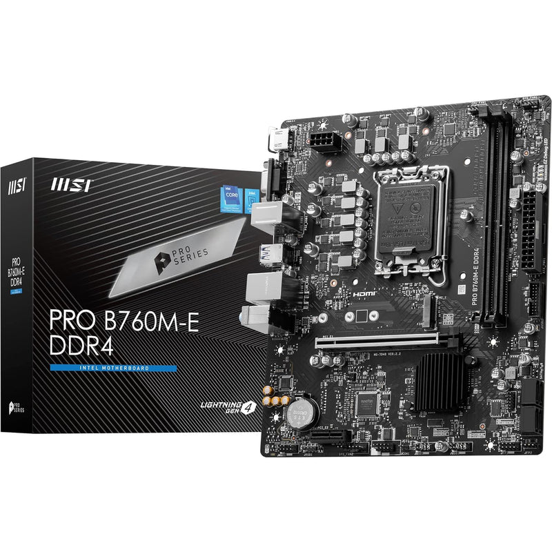 MSI PRO B760M-E DDR5 LGA 1700 Micro-ATX Motherboard