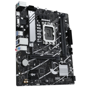 ASUS Prime B760M-K LGA 1700 mATX Motherboard with PCIe 4.0, two PCIe 4.0 M.2 slots, DDR5, Realtek 2.5Gb Ethernet, VGA, HDMI™, SATA 6 Gbps, front USB 3.2 Gen 1, Aura Sync