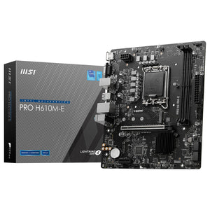 MSI PRO H610M-E DDR5 LGA 1700 Micro-ATX Motherboard