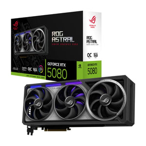 ASUS ROG Astral NVIDIA GeForce RTX 5080 16GB GDDR7 PCI Express 5.0 Graphics Card – Black