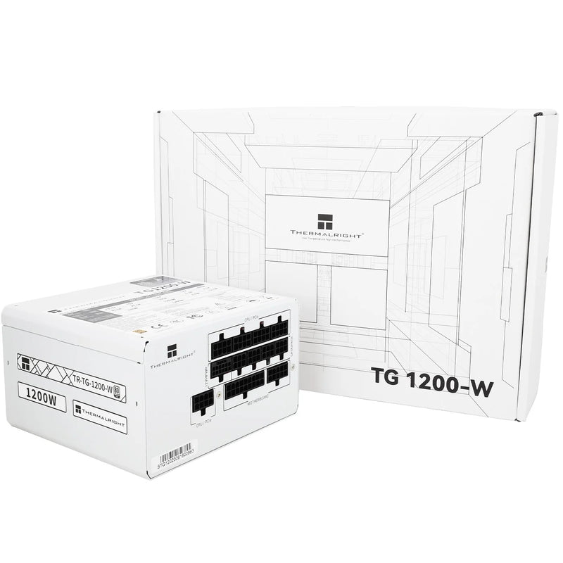 Thermalright TG-1200-W 1200W ATX 3.0 PCIE 5.0 80+ Gold Full Modular Power Supply – White