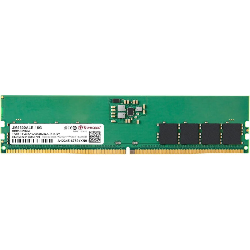 Transcend 16GB (1x16GB) 5600MHz C46 DDR5 Desktop RAM