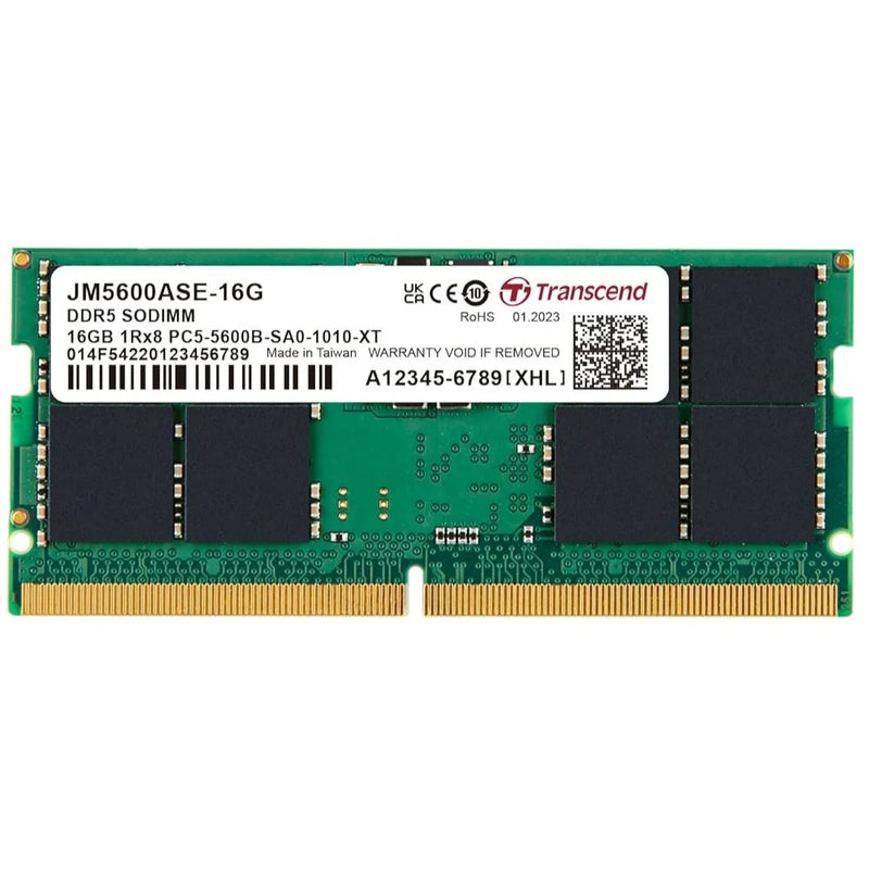 Transcend JetRAM 16GB 5600MHz DDR5 CL46 Laptop Memory