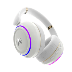 Audionic Bluetooth Headphone & TV Device – White (High-Quality Wireless Sound) Hammer Wireless Headphone