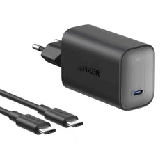 Anker Nano Charger 100w with 6ft Usb-C to Usb-C Cable, 100w GaN Fast Charger, Single Usb-C Port, Power Delivery (PD), ActiveShield 2.0 Protection, Ultra-Compact Design, Foldable Plug, 2-Pin (EU) - Black
