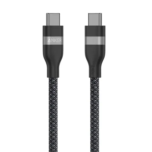 Anker Usb-C to Usb-C Cable (6ft, 240w, UpcycledBraided) - Black