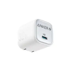 Anker Zolo 30w Usb-C Charger, IQ & PD 3.0, Mini Charger with Foldable Plugs, Low Temperature Charging, 10°C Cooler than Standard Charging, 2-Pin (US) - White