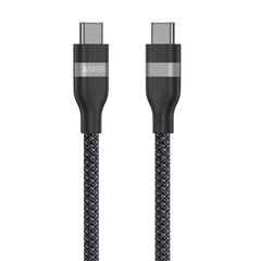Anker USB-C to USB-C Cable (3 ft, 240W, Upcycled Braided) – Black