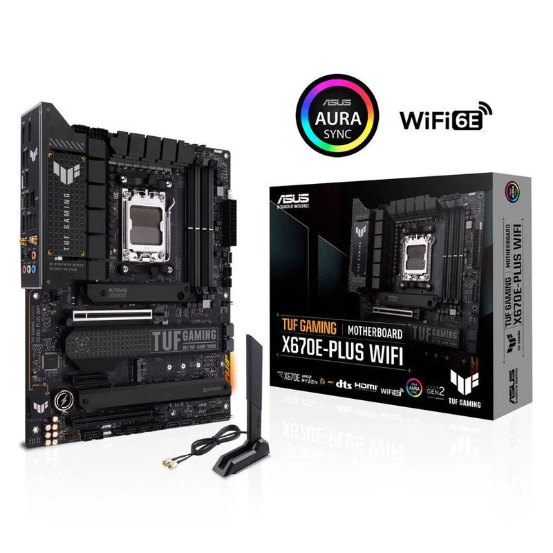ASUS TUF GAMING X670E-PLUS WIFI 6E Socket AM5 Ryzen 7000 ATX Motherboard