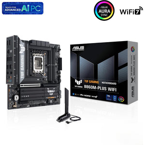 ASUS TUF GAMING B860M-PLUS WIFI DDR5 LGA1851 microATX Motherboard