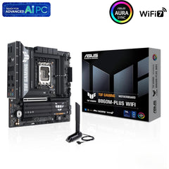 ASUS TUF GAMING B860M-PLUS WIFI DDR5 LGA1851 microATX Motherboard