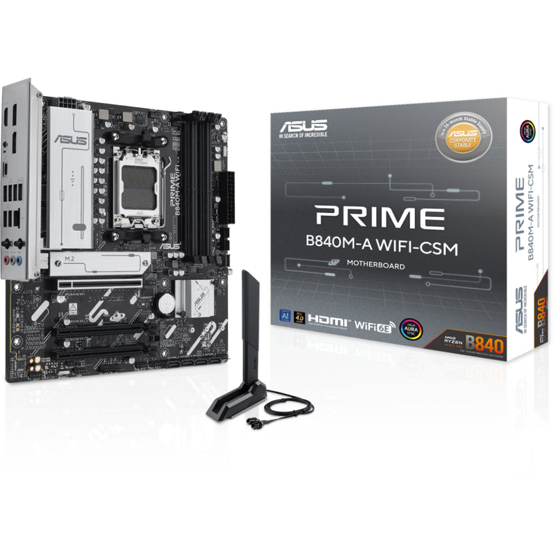 ASUS PRIME B840M-A WIFI-CSM DDR5 AM5 micro-ATX Motherboard