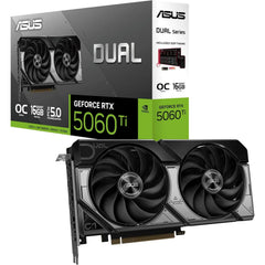 ASUS Dual GeForce RTX 5060 Ti 16GB GDDR7 OC Edition Graphics Card