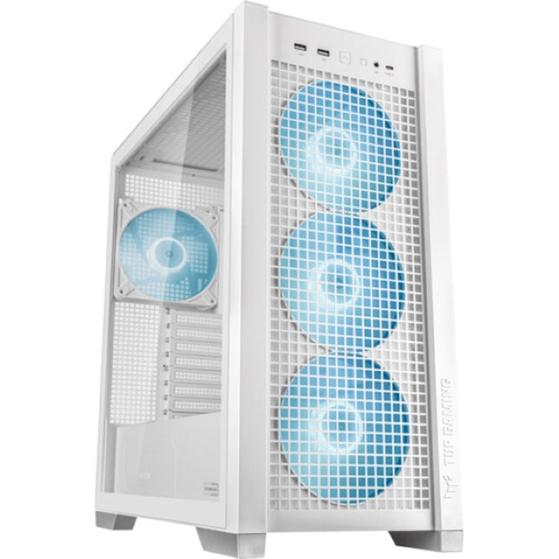 ASUS TUF Gaming GT302 ARGB ATX Mid-Tower PC Case – White