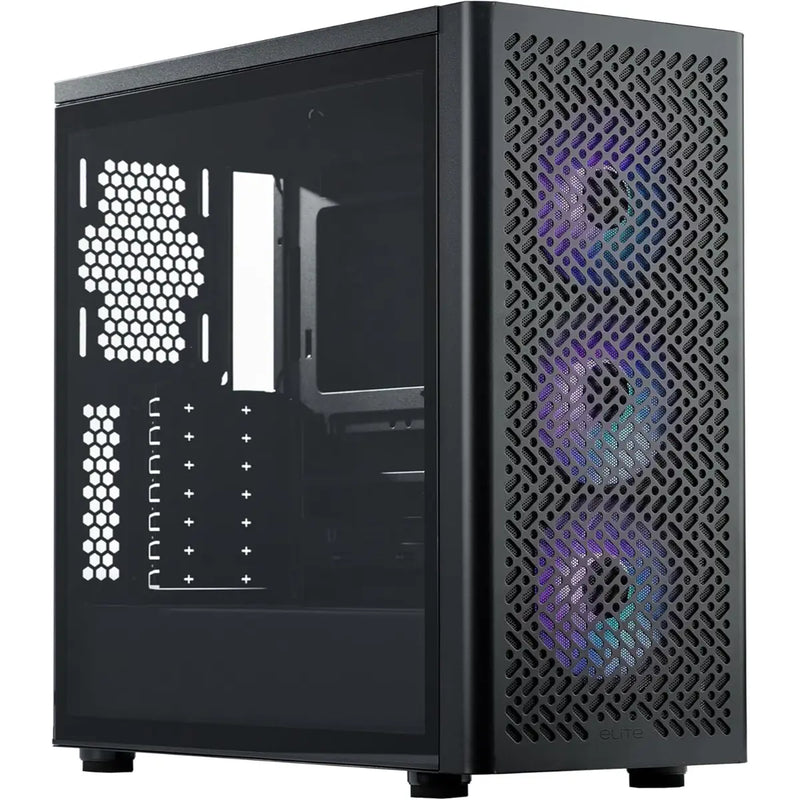 Cooler Master Elite 502 ATX High Airflow Minimalist PC Case – Black