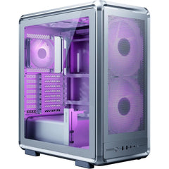 Cooler Master MasterFrame 500 Mesh ARGB Mid-Tower PC Case – Silver