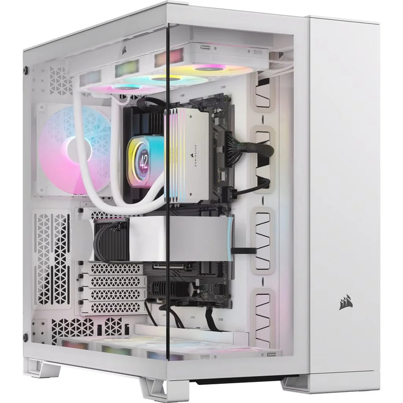 Corsair 6500X Mid-Tower Dual Chamber PC Case – White