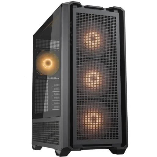 COUGAR AIRFACE PURE RGB ATX Mid Tower PC Case – Black