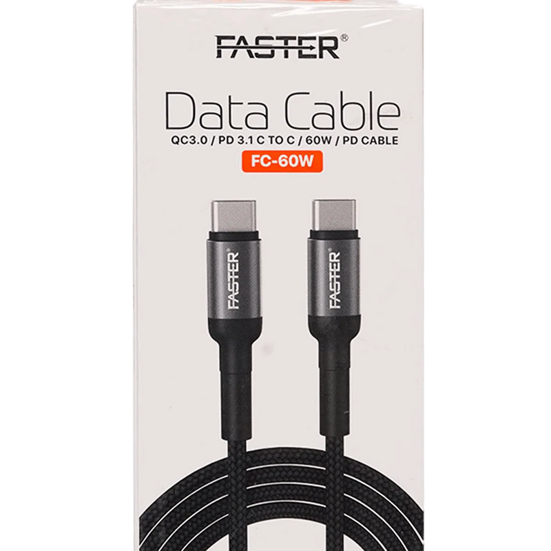 FASTER FC-8 TYPE-C TO C CABLE 🔌⚡