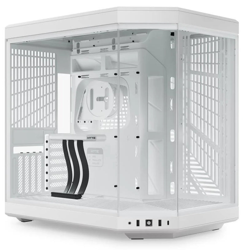 HYTE Y70 Standard Edition Dual Chamber ATX Mid Tower Modern Aesthetic Gaming Case – Snow White