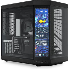 HYTE Y70 Touch Infinite Dual Chamber ATX Mid Tower Modern Aesthetic Case – Pitch Black