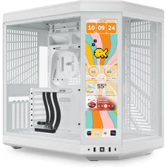 HYTE Y70 Touch Infinite Dual Chamber ATX Mid Tower Modern Aesthetic Case – Snow White