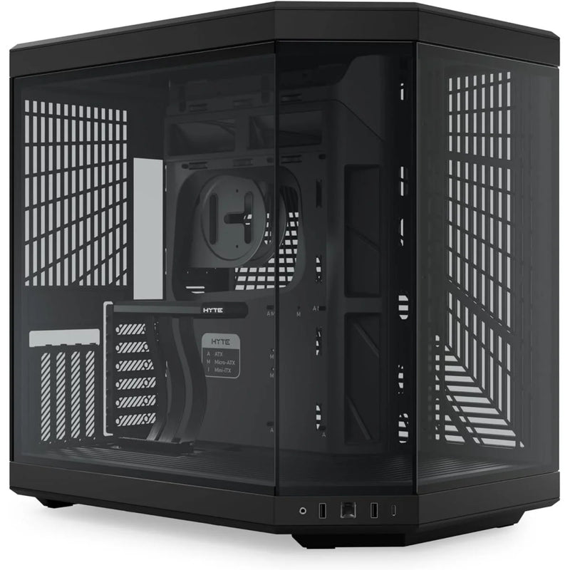 HYTE Y70 Standard Edition Dual Chamber ATX Mid Tower Modern Aesthetic Gaming Case – Pitch Black
