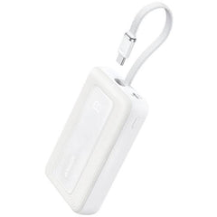 Anker Zolo Power Bank 10,000mAh 30W – Built-In USB-C Cable – White