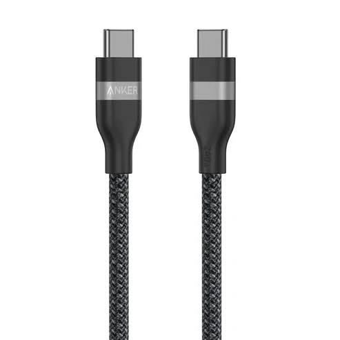 Anker Usb-C to Usb-C Cable (3ft, 240w, UpcycledBraided) - Black