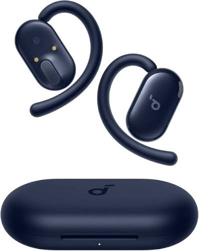 Anker Soundcore V20i Open-Ear Earbuds – Bluetooth 5.4, 16mm Drivers, 36H Playtime & IP55 Water Resistance (Blue)