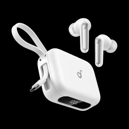 Anker Soundcore P41i Wireless Earbuds – ANC, 46H Playtime, 3-in-1 Charging Case & Deep Bass – White