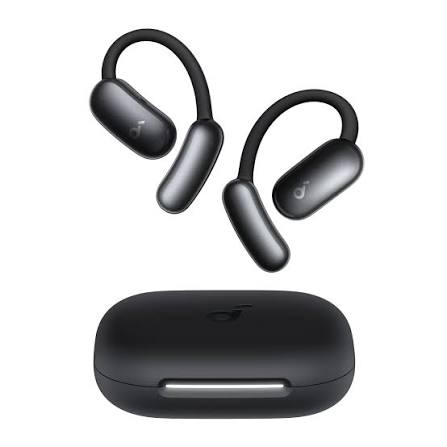 Anker Soundcore AeroFit 2 Adjustable Open-Ear Earbuds, AI Assistant Earbuds, AI Assistant Realtime Translation, 4 Adjustable Positions, 42H Playtime, Rich Bass, Hi-Res, AI Clear Calls - Black