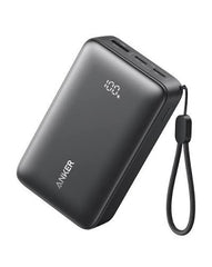 Anker Zolo Power Bank (10K, 30w), 10,000mAh, 1× Usb-C + 2× Usb-A, 30w Usb-C Fast Charging, 18w Multi-Device Output - Black