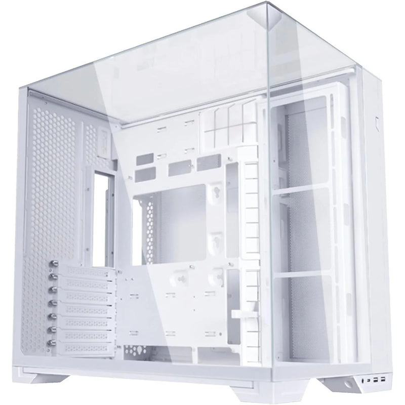 Lian Li O11 Vision Compact Black Steel Tempered Glass ATX Mid Tower Computer Gaming Case – White