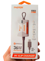 Faster FCC 950 (TYPE-C) 36W CLIP CHARGER