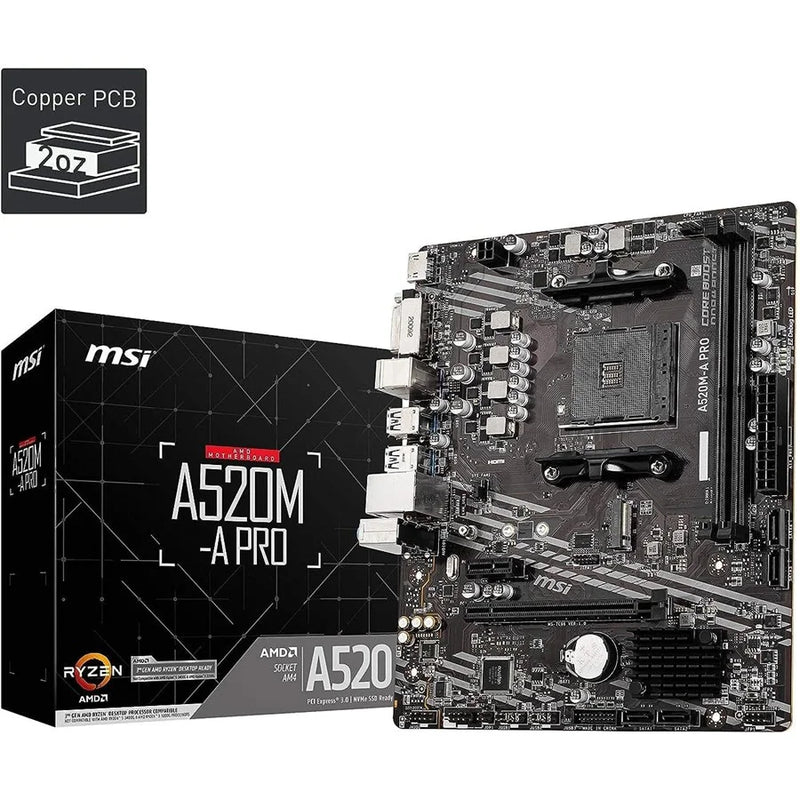 MSI A520M-A PRO Gaming Motherboard AMD