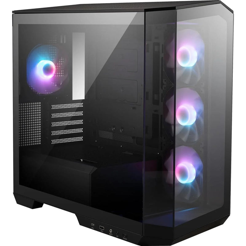 MSI MAG PANO M100R PZ Premium Mid-Tower Gaming PC Case – Black