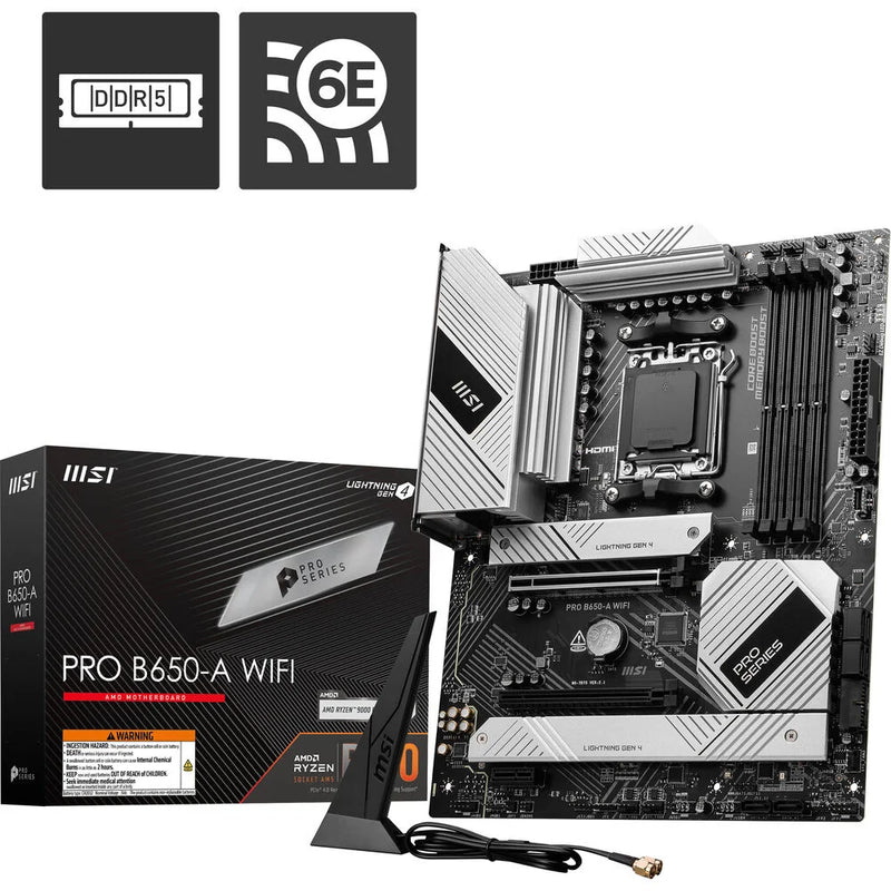 MSI PRO B650-A WIFI AM5 ATX Motherboard